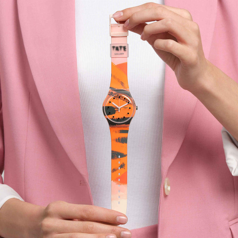Orologio Barns-Graham's Orange and Red On Pink