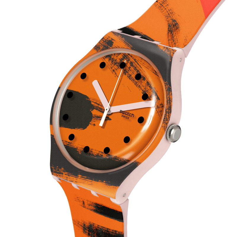 Orologio Barns-Graham's Orange and Red On Pink