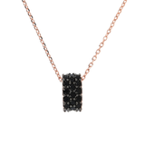 Collana Catena Forzatina con Pendente Pavé - Gioielleria Fondente