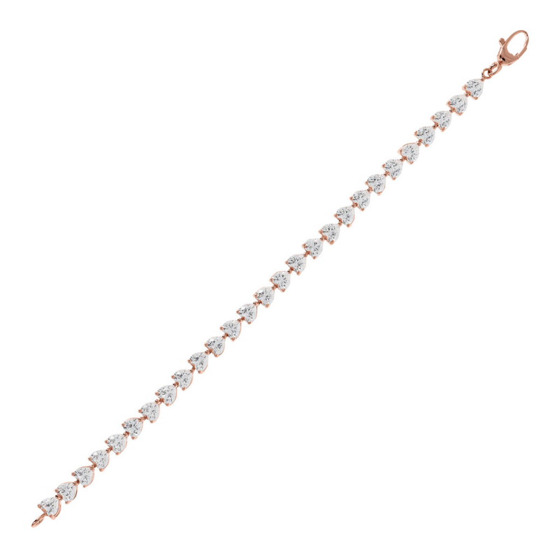 Bracciale Tennis con Cuori - Gioielleria Fondente