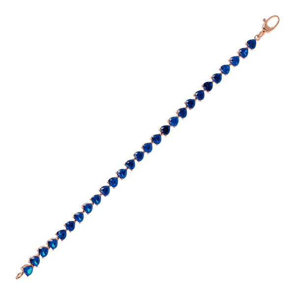 Bracciale Tennis con Cuori - Gioielleria Fondente