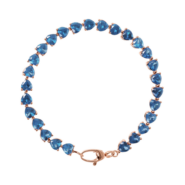 Bracciale Tennis con Cuori - Gioielleria Fondente