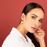 Orecchini Pendenti a Ricciolo Martellati