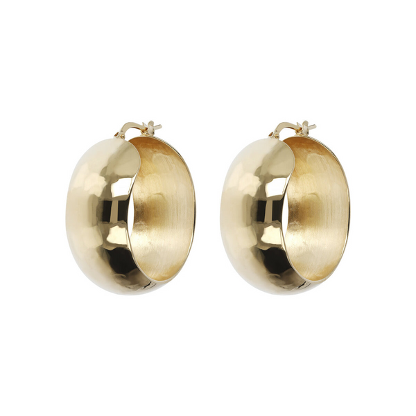 Orecchini a Cerchio Spessi Martellati