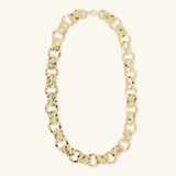 Collana con Maglie ad Anelli Martellati