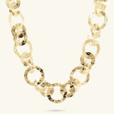 Collana con Maglie ad Anelli Martellati