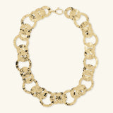 Collana con Maglie ad Anelli Martellati