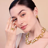 Collana con Maglie ad Anelli Martellati