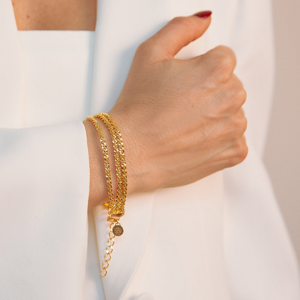 Bracciale Multifilo Catena Margherita