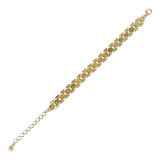Bracciale Maglia Geometrica Piatta