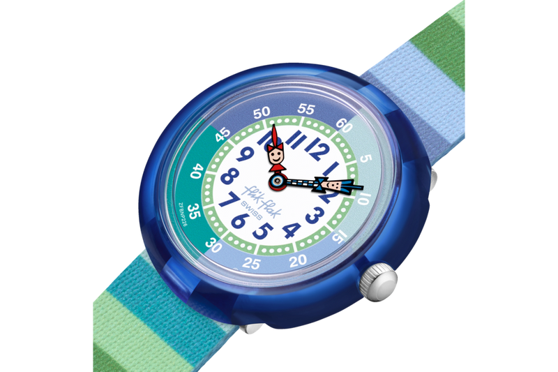 Orologio Bambino Flik Flak Stripy Green