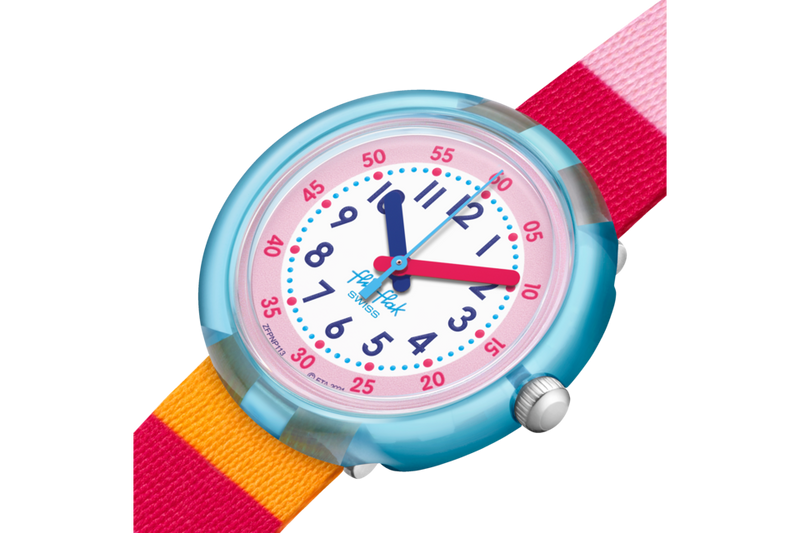 Orologio Bambino Flik Flak Stripy Pink