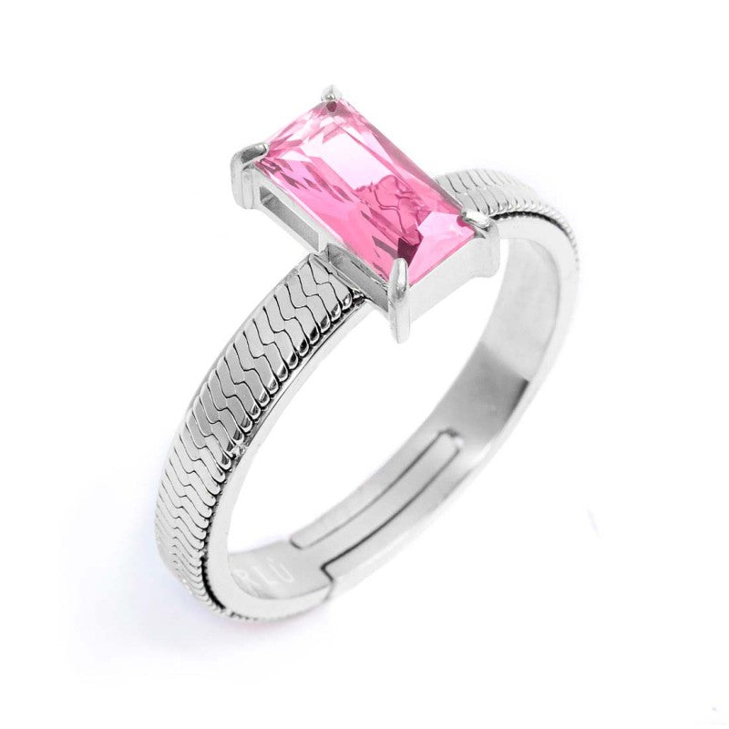 Anello con zircone baguette - Gioielleria Fondente