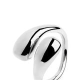 Anello doppia goccia bombato