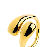 Anello doppia goccia bombato