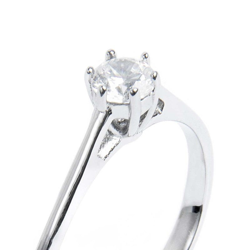 Anello solitario zircone 4.25mm
