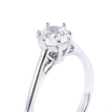 Anello solitario zircone 5.25mm