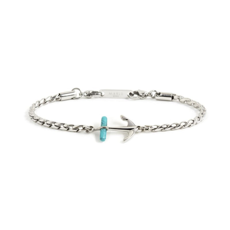 Bracciale Catena Corda Con Ancora - Gioielleria Fondente