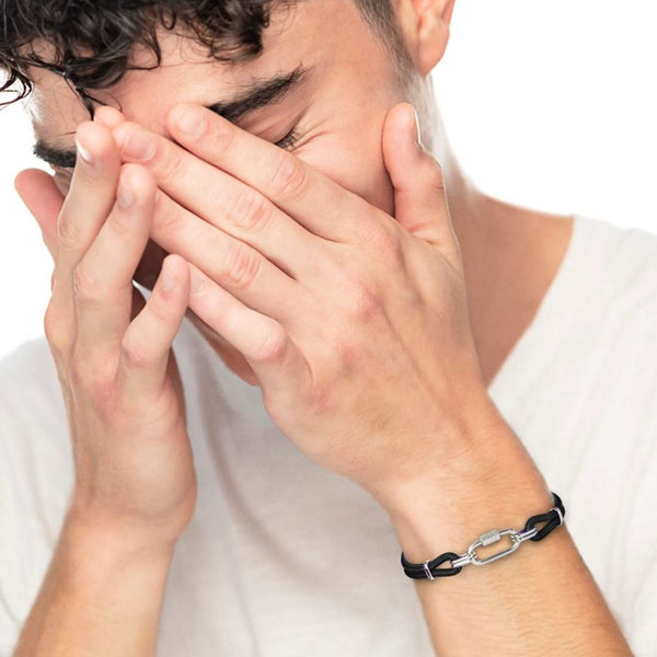 Bracciale anello centrale ovale