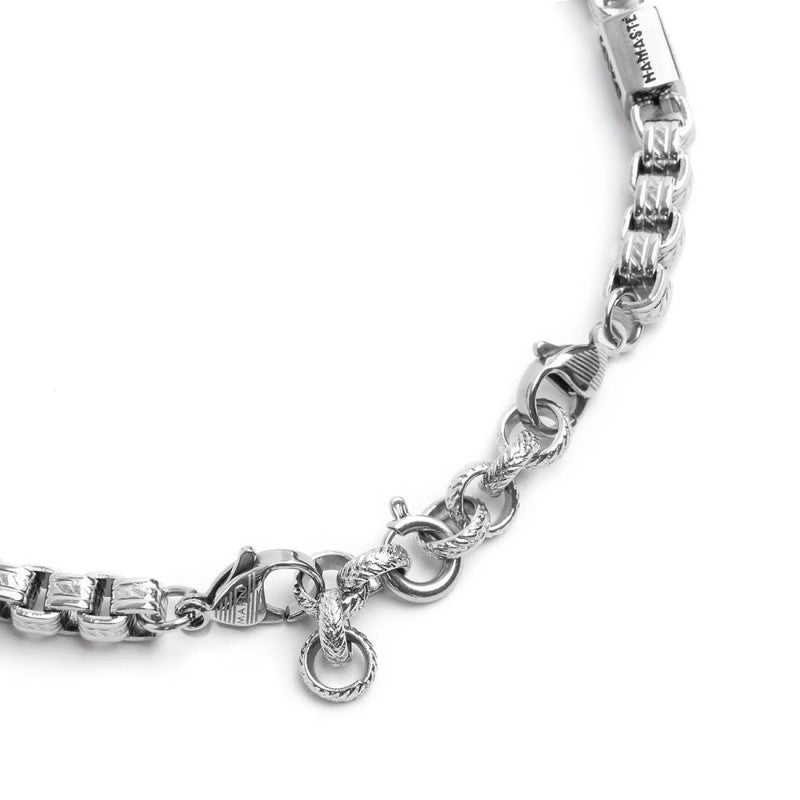 Bracciale catena box con trama - Gioielleria Fondente