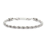 Bracciale catena corda 5mm - Gioielleria Fondente