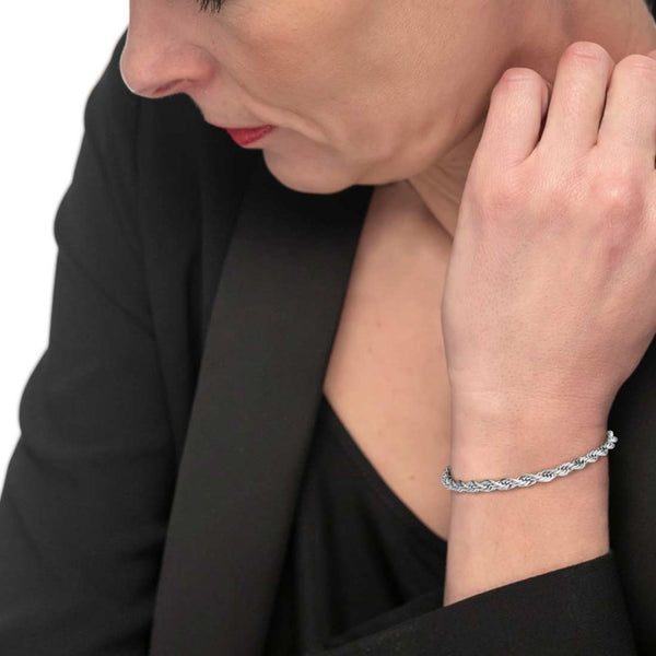 Bracciale catena corda 5mm - Gioielleria Fondente
