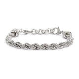 Bracciale catena corda 6,8mm - Gioielleria Fondente