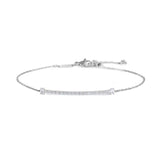 Bracciale catena cutting cross zirconi centrali