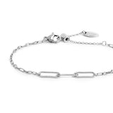 Bracciale catena lip cable e centrale a catena cable con texture
