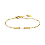 Bracciale catena lip cable e centrale a catena cable con texture