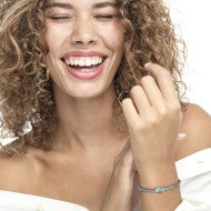 Bracciale catena snake con sfera centrale