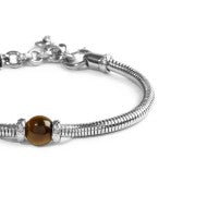 Bracciale catena snake con sfera centrale