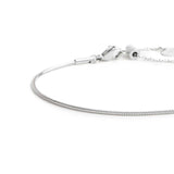 Bracciale catena snake quadrata