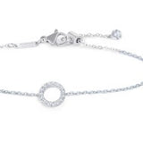 Bracciale cerchio con zirconi bianchi