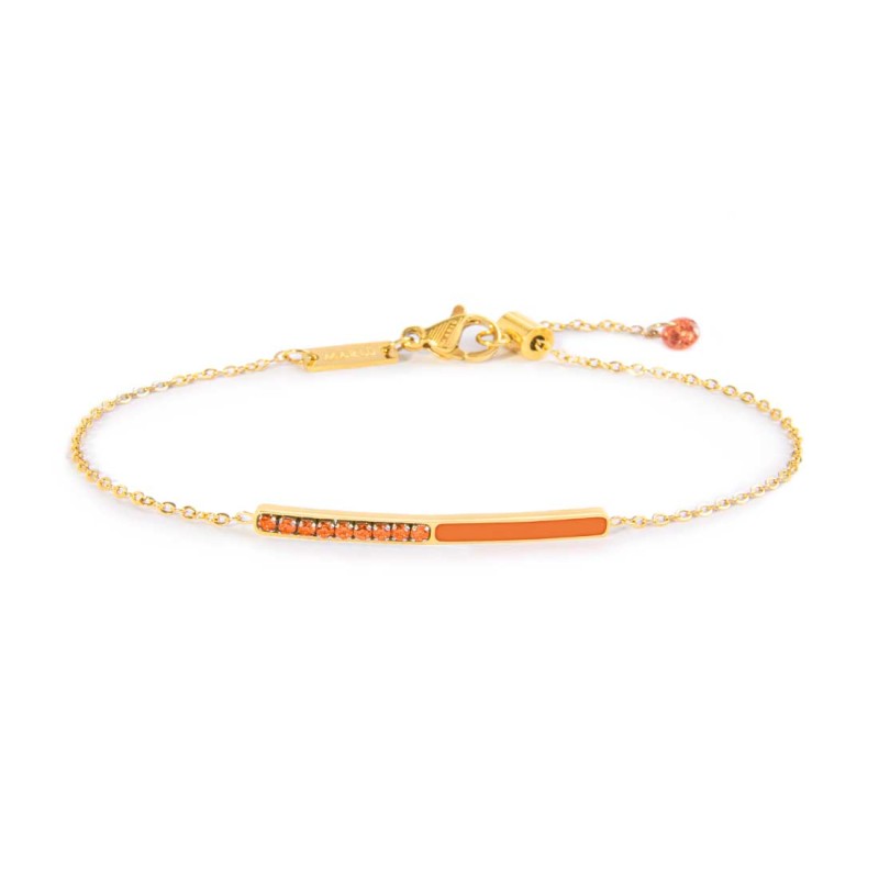 Bracciale con zirconi e smalto
