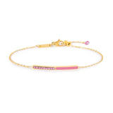 Bracciale con zirconi e smalto