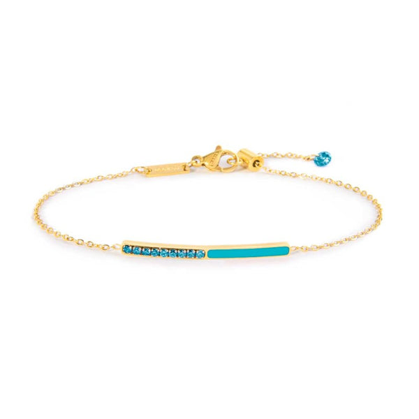 Bracciale con zirconi e smalto