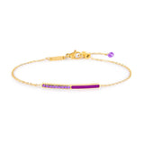Bracciale con zirconi e smalto