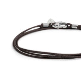 Bracciale cordino cerato trasformabile in collana