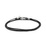 Bracciale cordino cerato trasformabile in collana