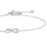 Bracciale infinito con zirconi bianchi
