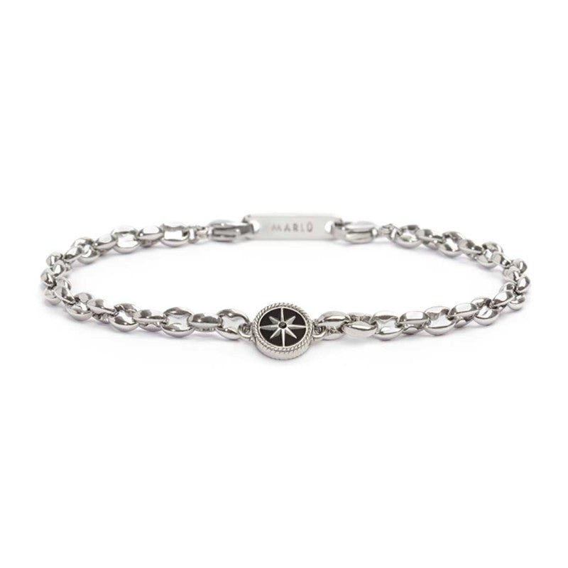 Bracciale rosa dei venti catena marine - Gioielleria Fondente