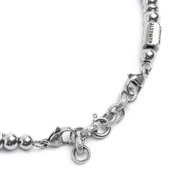 Bracciale sfere ematite 6mm - Gioielleria Fondente