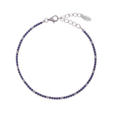 Bracciale Tennis Mania con Zirconi Blu e Bianchi - Gioielleria Fondente
