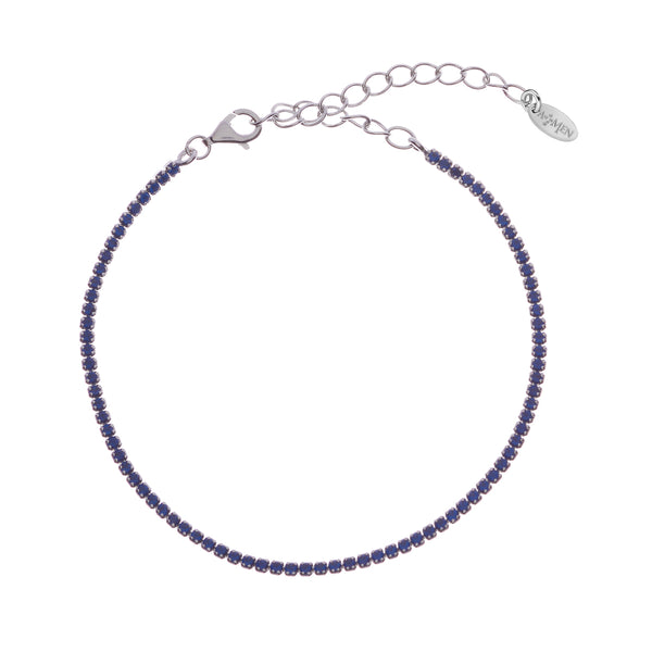 Bracciale Tennis Mania con Zirconi Blu - Gioielleria Fondente