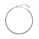 Bracciale Tennis Mania con Zirconi Lilla - Gioielleria Fondente