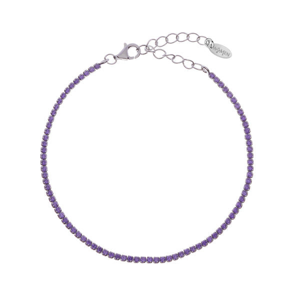Bracciale Tennis Mania con Zirconi Lilla - Gioielleria Fondente