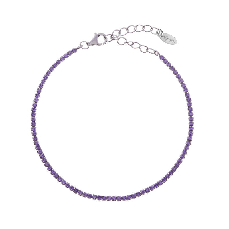 Bracciale Tennis Mania con Zirconi Lilla - Gioielleria Fondente