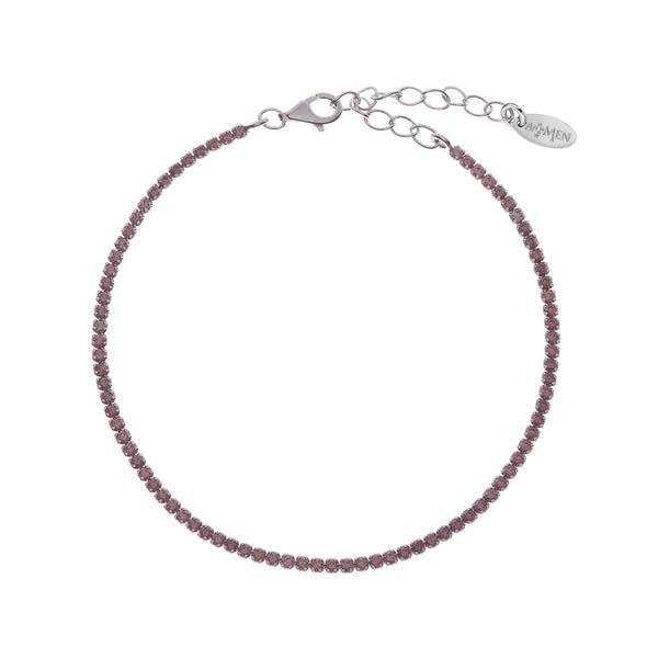 Bracciale Tennis Mania con Zirconi Marroni - Gioielleria Fondente