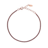 Bracciale Tennis Mania Rosè con Zirconi Champagne - Gioielleria Fondente
